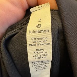 LULULEMON Leggings Size 2 Black